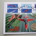 2014 Red Arrows 50th Display Season Silver 5 Pounds Coin Cover - Westminster First Day Covers