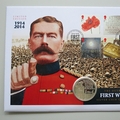 2014 Outbreak of WWI Silver 5 Pounds Coin Cover - Westminster First Day Covers
