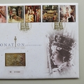 2003 The Coronation Anniversary Silver Ingot Cover - Royal Mail First Day Covers