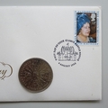1980 The Queen Mother 80th Birthday Crown Coin Cover - UK First Day Covers