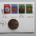 1980 The Queen Mother 80th Birthday 25p Pence Coin Cover - Guernsey First Day Covers