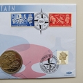 2001 Festival of Britain 50th Anniversary 5 Shillings Coin Cover - Benham First Day Covers