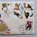 1996 Centennial Olympic Games Medal Cover - Benham First Day Covers - Daley Thompson
