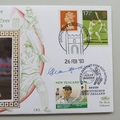 1993 Cricket Allan Border Signed First Day Cover - Benham FDC Covers