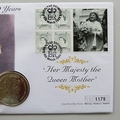 1999 100 Years The Queen Mother 1 Crown Coin Cover - Gibraltar First Day Cover