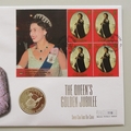 2002 The Queen's Golden Jubilee Silver 50p Pence Coin Cover - Gibraltar First Day Cover