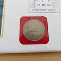 1976 50th Birthday HM Queen Elizabeth II 5 Shillings Coin Cover - First Day Cover