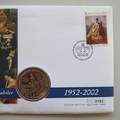 2002 Queen's Golden Jubilee Crown Coin Cover - Isle of Man First Day Covers Westminster