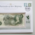 2012 Portraits of Her Majesty One Pound Banknote Cover - UK First Day Covers