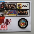 2022 Rolling Stones Licks Tour Silver Plated Medal Cover - UK Royal Mail First Day Covers