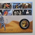 2022 The Rolling Stones Bridges to Babylon Silver Plated Medal Cover - UK Royal Mail First Day Covers