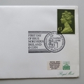 1986 Northern Ireland BU One Pound Coin Cover - UK First Day Cover Royal Mint