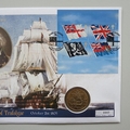 2001 Battle of Trafalgar 5 Pounds Coin Cover - UK First Day PNC Cover