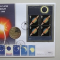 1999 Last Total Solar Eclipse of the Millennium 5 Pounds Coin Cover - UK First Day PNC Cover