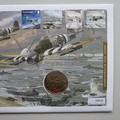 2004 D-Day 60th Anniversary 5 Pounds Coin Cover - Guernsey First Day PNC Cover