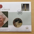 2011 The Queen's Diamond Jubilee 100 Days To Go 10 Dollars Coin Cover - First Day Cover