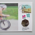 Triathlon London 2012 Olympics Sports 50p Pence Coin Cover  - Royal Mail