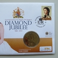 2012 The Queen's Diamond Jubilee 5 Pounds Coin Cover - UK PNC First Day Cover
