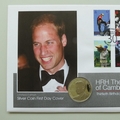2012 Duke of Cambridge 30th Birthday Silver Proof 5 Pounds Coin Cover - Guernsey First Day Cover