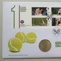2013 Andy Murray Tennis Singles Champion Silver Medal Cover - UK PNC First Day Cover