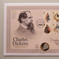 2012 Charles Dickens Birth Bicentenary Silver Proof 2 Pounds Coin Cover - UK PNC First Day Cover