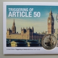 2017 Triggering of Article 50 1oz Fine Silver Britannia Coin Cover - UK PNC First Day Cover