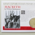 2014 Macbeth by William Shakespeare Silver Proof 5 Pounds Coin Cover - Jersey PNC First Day Cover