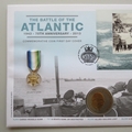 2013 The Battle of the Atlantic 70th Anniversary Crown Coin Cover - UK PNC First Day Cover