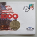 2000 Millennium 1oz Fine Silver Eagle Coin Cover - USA First Day Covers