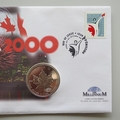 2000 New Millennium 1oz Fine Silver 5 Dollars Coin Cover - Canada First Day Covers