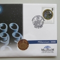 1999 Millennium 2000 25 Crowns Coin Cover - Turks & Caicos Islands PNC First Day Covers