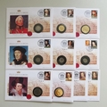 2013 Kings & Queens of Britain Coronation Collection Coin Covers - UK First Day Covers
