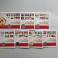 2013 175 Years of Coronation Anniversaries Coin Cover Collection - First Day Coin Covers