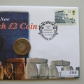 1998 The New British Two Pounds Coin Cover - First Day Cover Mercury