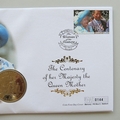 2000 The Centenary of HM The Queen Mother Crown Coin Cover - Isle of Man First Day Covers