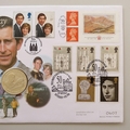 1998 HRH Prince of Wales 50th Birthday Silver Proof 5 Pounds Coin Cover - First Day Covers by Mercury