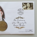 2000 The Queen Mother Centenary Crown Coin Cover - Isle of Man First Day Covers