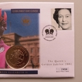 2002 Golden Jubilee 50 Years 50p Pence Coin Cover - UK PNC First Day Covers