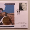 2002 Golden Jubilee HM The Queen 50p Pence Coin Cover - UK PNC First Day Covers