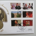 1997 Golden Wedding Anniversary 2000 Shillings Coin Cover - Uganda PNC First Day Covers