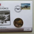 2006 History of the RAF SE5a Crown Coin Cover - WWI Aircraft PNC First Day Cover