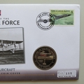 2006 History of the RAF Vickers Vimy Crown Coin Cover - WWI Aircraft PNC First Day Cover