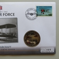 2006 History of the RAF AIRCO DH9 Crown Coin Cover - WWI Aircraft PNC First Day Cover