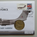 2008 History of the Royal Air Force Airbus Military A400M 1 Dollar Coin Cover - UK PNC First Day Covers