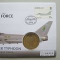 2008 History of the RAF Eurofighter Typhoon Crown Coin Cover - Kiribati PNC First Day Covers