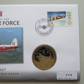 2009 History of the RAF Training Aircraft Crown Coin Cover - Guyana PNC First Day Covers