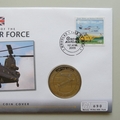 2009 History of the Royal Air Force Helicopters Crown Coin Cover - Isle of Man PNC First Day Covers