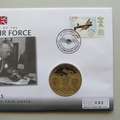 2010 History of the RAF Dambusters Barn Wallis 5 Pounds Coin Cover - Guyana PNC First Day Covers