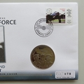 2010 History of the RAF Bomber Command Donald Bennett 5 Pounds Coin Cover - Liberia First Day Covers