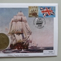 2004 Nelson's Flagship HMS Victory Crown Coin Cover - UK PNC First Day Covers